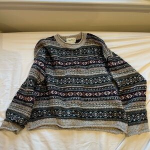 Fair isle wool sweater